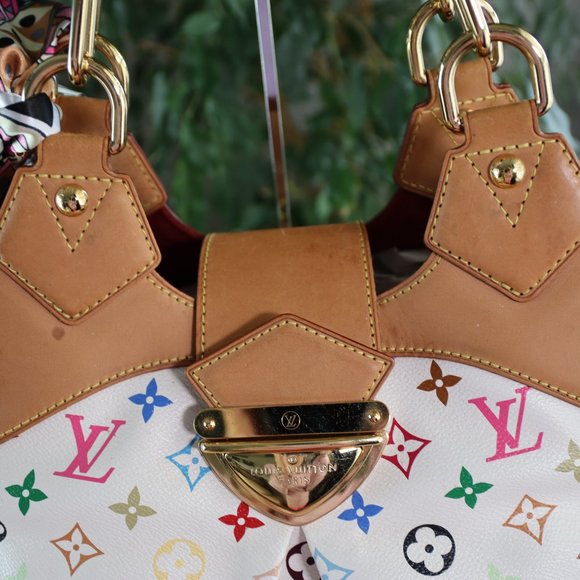 SOLD Louis Vuitton White Multi-Color Ursula Shoulder Bag - Picture 3 of 17